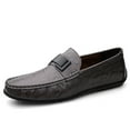 thumbnail image 1 of Men's Casual Loafers Slip On Leather Shoes Lightweight Driving Shoes Moccasins Classic Penny Loafer Flats Boat Shoes Outdoor Walking Shoes, 1 of 9