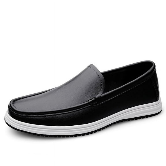 Men's Casual Loafers Slip On Leather Shoes Lightweight Driving Shoes Moccasins Classic Penny Loafer Flats Boat Shoes Outdoor Walking Shoes