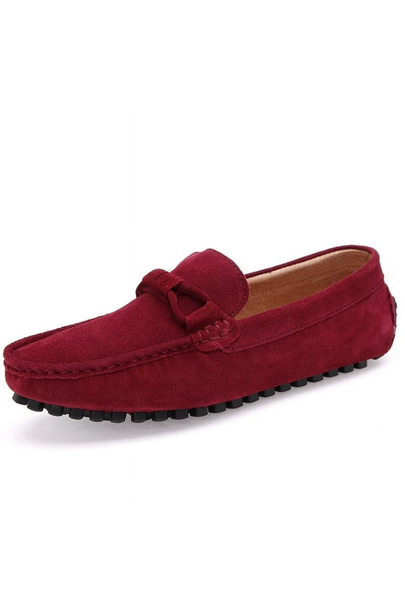 Men's Casual Loafers Slip On Leather Shoes Lightweight Driving Shoes Moccasins Classic Penny Loafer Flats Boat Shoes Outdoor Walking Shoes