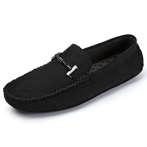 Men's Casual Loafers Slip On Leather Shoes Lightweight Driving Shoes Moccasins Classic Penny Loafer Flats Boat Shoes