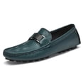 thumbnail image 1 of Men's Casual Loafers Slip On Leather Shoes Lightweight Driving Shoes Moccasins Classic Penny Loafer Flats Boat Shoes, 1 of 9