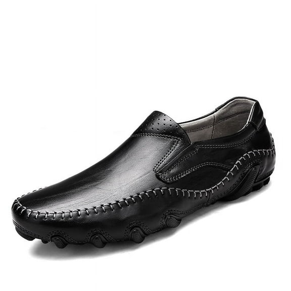 Men's Casual Loafers Slip On Leather Shoes Lightweight Driving Shoes Moccasins Classic Penny Loafer Flats Boat Shoes