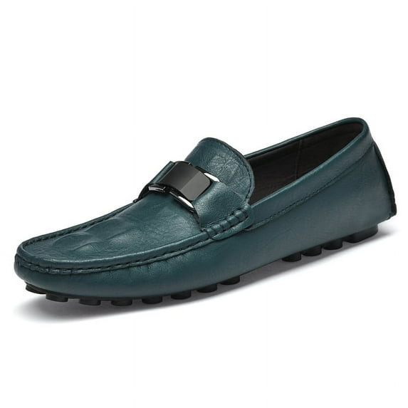 Men's Casual Loafers Slip On Leather Shoes Lightweight Driving Shoes Moccasins Classic Penny Loafer Flats Boat Shoes