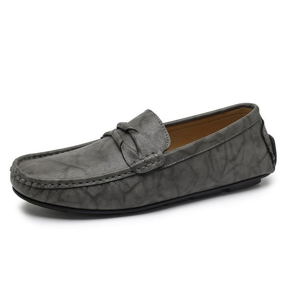 Men's Casual Loafers Slip On Leather Shoes Lightweight Driving Shoes Moccasins Classic Penny Loafer Flats Boat Shoes