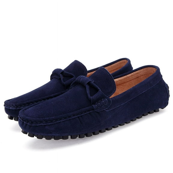 Men's Casual Loafers Slip On Leather Shoes Lightweight Driving Shoes Moccasins Classic Penny Loafer Flats Boat Shoes