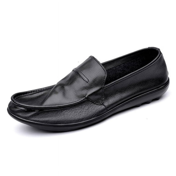Men's Casual Loafers Slip On Leather Shoes Lightweight Driving Shoes Moccasins Classic Penny Loafer Flats Boat Shoes