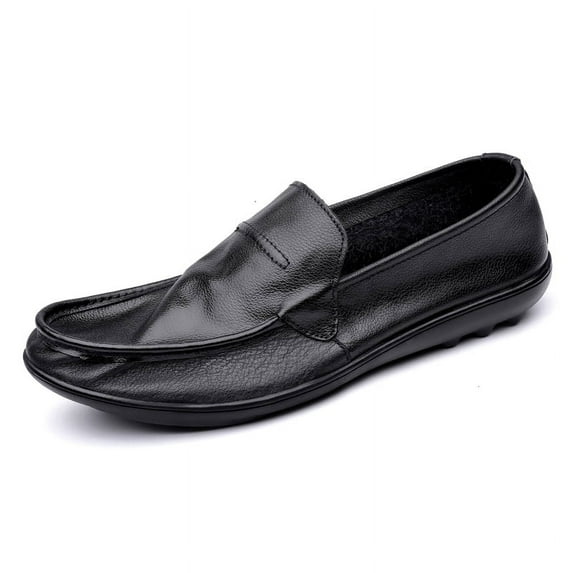 Men's Casual Loafers Slip On Leather Shoes Lightweight Driving Shoes Moccasins Classic Penny Loafer Flats Boat Shoes