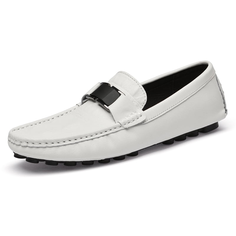 Men's Casual Loafers Slip On Leather Shoes Lightweight Driving Shoes Moccasins Classic Penny Loafer Flats Boat Shoes