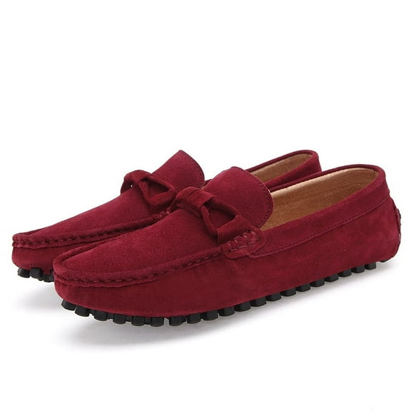 Men's Casual Loafers Slip On Leather Shoes Lightweight Driving Shoes Moccasins Classic Penny Loafer Flats Boat Shoes