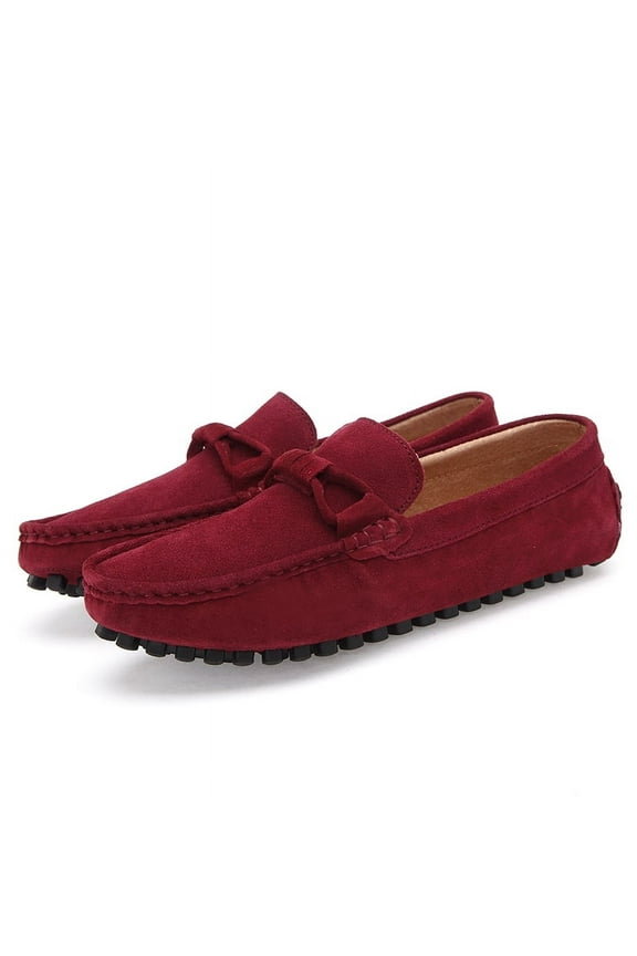 Men's Casual Loafers Slip On Leather Shoes Lightweight Driving Shoes Moccasins Classic Penny Loafer Flats Boat Shoes