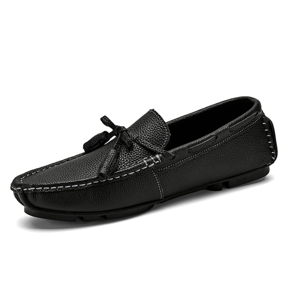 Men's Casual Loafers Slip On Leather Shoes Lightweight Driving Shoes Moccasins Classic Penny Loafer Flats Boat Shoes