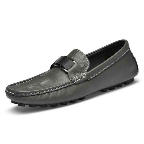 Men's Casual Loafers Slip On Leather Shoes Lightweight Driving Shoes Moccasins Classic Penny Loafer Flats Boat Shoes