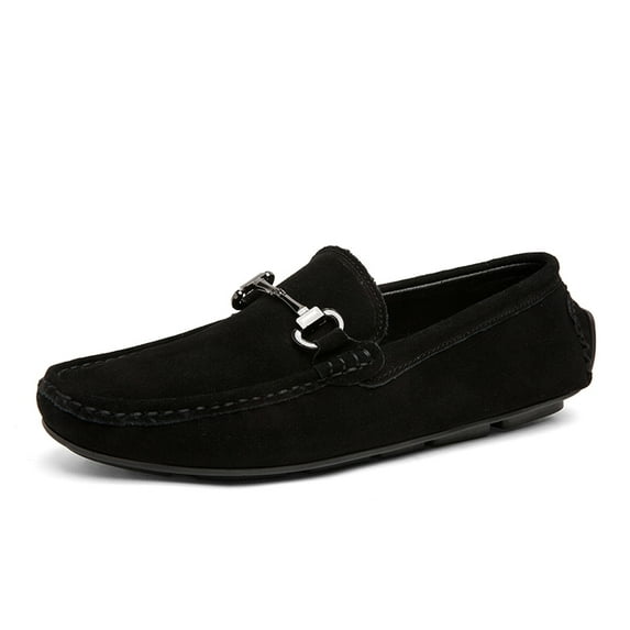 Men's Casual Loafers Slip On Leather Shoes Lightweight Driving Shoes Moccasins Classic Penny Loafer Flats Boat Shoes
