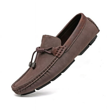 Men's Casual Loafers Slip On Leather Shoes Lightweight Driving Shoes Moccasins Classic Penny Loafer Flats Boat Shoes