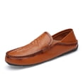 thumbnail image 1 of Men's Casual Loafers Slip On Leather Shoes Lightweight Driving Shoes Moccasins Classic Penny Loafer Flats Boat Shoes, 1 of 1