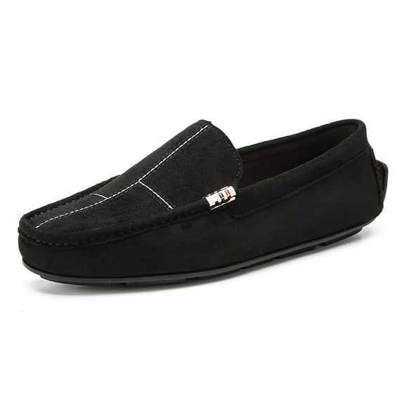Men's Casual Loafers Slip On Leather Shoes Male Lightweight Driving Shoes Moccasins Classic Penny Loafer Flats Boat Shoes Outdoor Walking Shoes