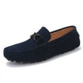 thumbnail image 1 of Men's Casual Loafers Slip On Leather Shoes Male Lightweight Driving Shoes Moccasins Classic Penny Loafer Flats Boat Shoes Outdoor Walking Shoes, 1 of 15