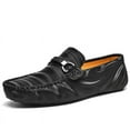 thumbnail image 1 of Men's Casual Loafers Slip On Leather Shoes Male Lightweight Driving Shoes Moccasins Classic Penny Loafer Flats Boat Shoes Outdoor Walking Shoes, 1 of 15