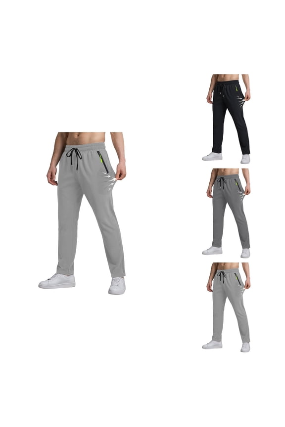 Men's Casual Long Elastic Legging, Floral Print Waistband Sweat Pants, Jean Cut Straight Fit Daily Sanitary Workout Lounge Pants