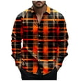 thumbnail image 1 of BVnarty Plaid Shirts for Men Casual Long Sleeve Check Print Shirt, Turndown Collar Blouse, Stylish Outdoor and Daily Wear, Standard Thickness Fashion Shirt, 1 of 5