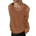 thumbnail image 1 of Men's Casual Long Sleeve Crew Neck T Shirt Loose Fit Comfortable Lightweight Relaxed Fit Top For Daily Wear Spring Summer Fall Winter Mens Summer Lightweight Pullover Tee Shirts, 1 of 6