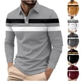 thumbnail image 1 of Men's Casual Long Sleeve Printed Short Sleeve Collar Polyester Top Shirt - Button Down Style For Daily | Zenithor,Black 4XL, 1 of 6
