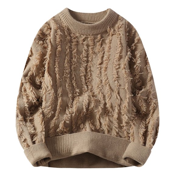 Men's Casual Long Sleeve Sweater Coat Warm Knit Pullover Soft Comfortable Winter Fashion Outerwear