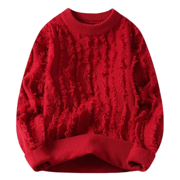 Men's Casual Long Sleeve Sweater Coat Warm Knit Pullover Soft Comfortable Winter Fashion Outerwear