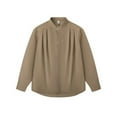 thumbnail image 1 of Men's Casual Loose Fit Solid Color Shirt Summer Comfortable Breathable Long Sleeve Button Up Top Daily Wear Styling With Pants Men's Loose Fit Casual Fashion Shirt, 1 of 3