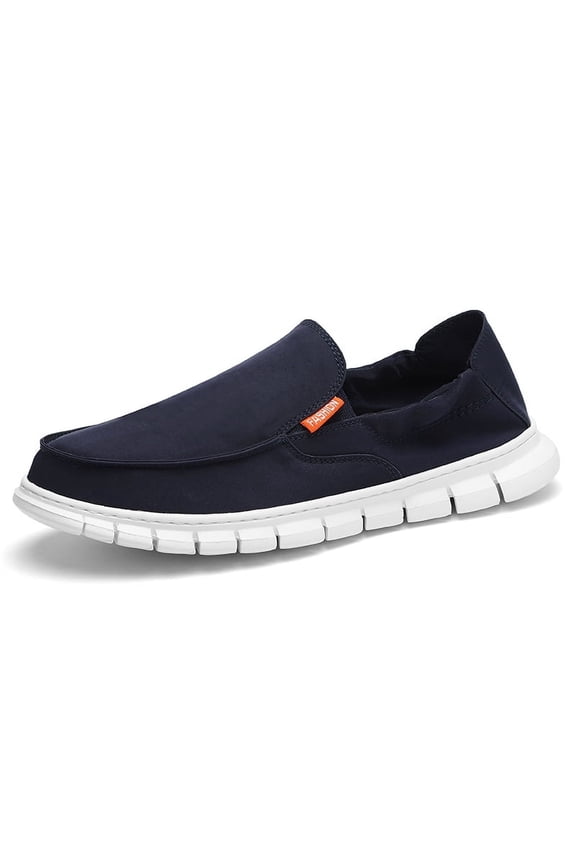 Men's Casual Low Top Canvas Shoes Male Loafers Sneakers Slip On Breathable Flats Boat Shoes Driving Shoes Moccasins Casual Walking Shoes