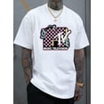 thumbnail image 1 of Men's Casual MTV Graphic Print Short Sleeve T-Shirt - 100% Polyester Lightweight 180gsm, Regular Fit Round Neck, Summer Comfort Stretch Tee for Casual Attire & Music Events - Ideal Gift for Men, 1 of 12