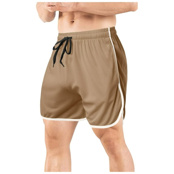 Men's Casual Mesh Shorts Straight Fit Gym Workout Beach Running Athletic Comfort Lightweight Breathable Mens Shor Drawstring Elastic Waist Casual Beach Pants
