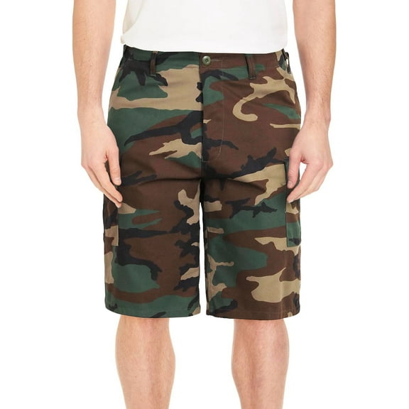 Men's Casual Military Army Camo Camouflage Tactical Utility Cargo Shorts (Green, 48)