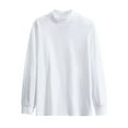 thumbnail image 1 of Men's Casual Mock Turtleneck T-Shirts Long Sleeve Thermal Stretchy Pullover Basic Lightweight Undershirt Tops, 1 of 7