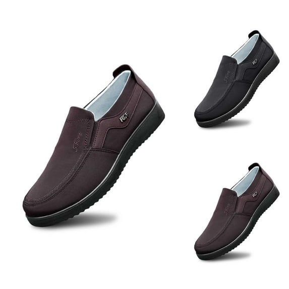 Men's Casual On Shoes Breathable Lightweight Comfortable Soft Sole Non Flat Sneakers For Daily Walking Outdoor Zapato Hombre