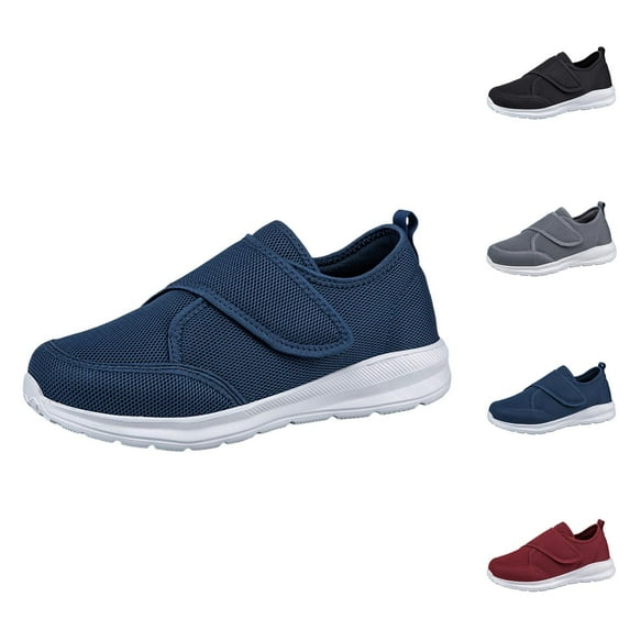 Men's Casual On Shoes Comfortable Breathable Non Walking Sneakers For Wide Feet Soft Sole Lightweight Loafer Men'S Black Shoes