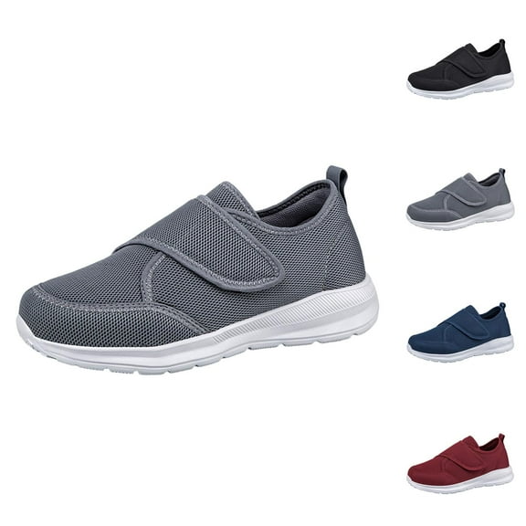 Men's Casual On Shoes Comfortable Breathable Non Walking Sneakers For Wide Feet Soft Sole Lightweight Loafer Wide Shoes Men