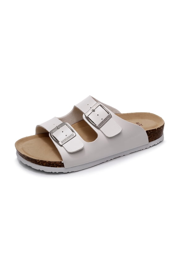 Men's Casual Open Toe Slip On Strap Slides, Unisex Outdoor Non-slip Adjustable Buckle Sandals Beach Essentials