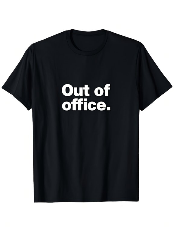 Men's Casual Out of Office Graphic T-Shirt