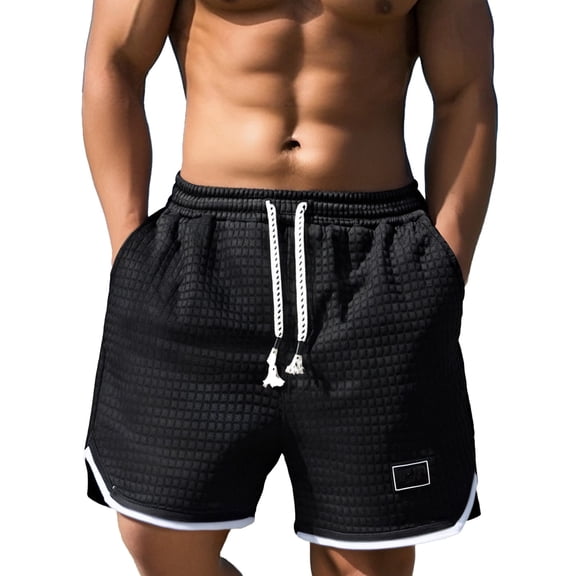 Men's Casual Outdoor Leisure Shorts - Plain Design Versatile Summer Bottoms