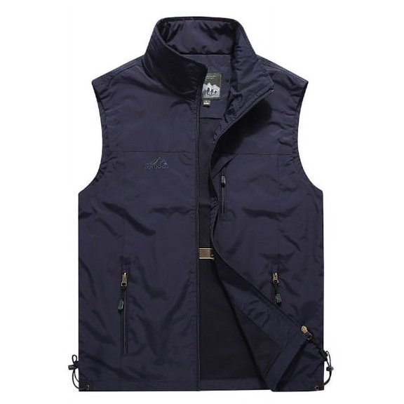 Men's Casual Outdoor Lightweight Quick Dry Fish Travel Work Safari Vest