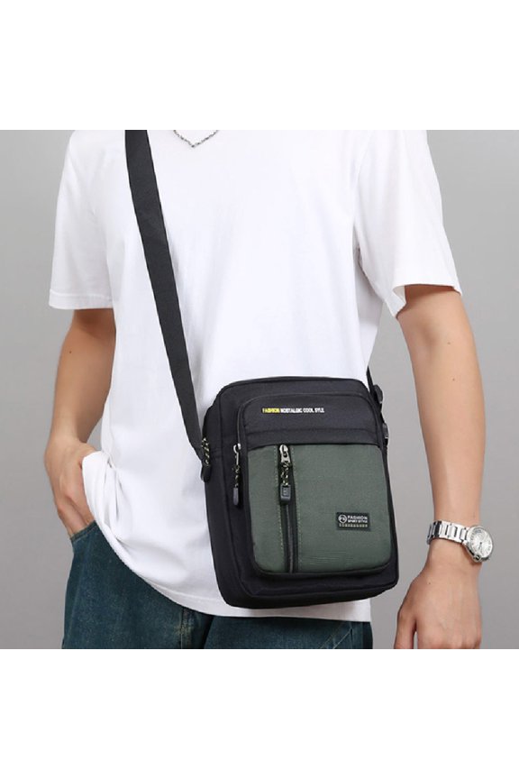 Men's Casual Outdoor One Shoulder Messenger Bag,Gray