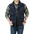 thumbnail image 1 of Men's Casual Outdoor Work Safari Fishing Travel Photo Cargo Vest Jacket Multi Pockets Men's Fishing Vest, 1 of 4