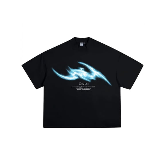 Men's Casual Oversized Gothic Brooklyn Printed T-Shirt