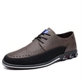 thumbnail image 1 of Men's Casual Oxford Business Fashion Leather Shoes Walking Comfortable Classic Adjustable Shoes Yellow 10.5 US, 1 of 7