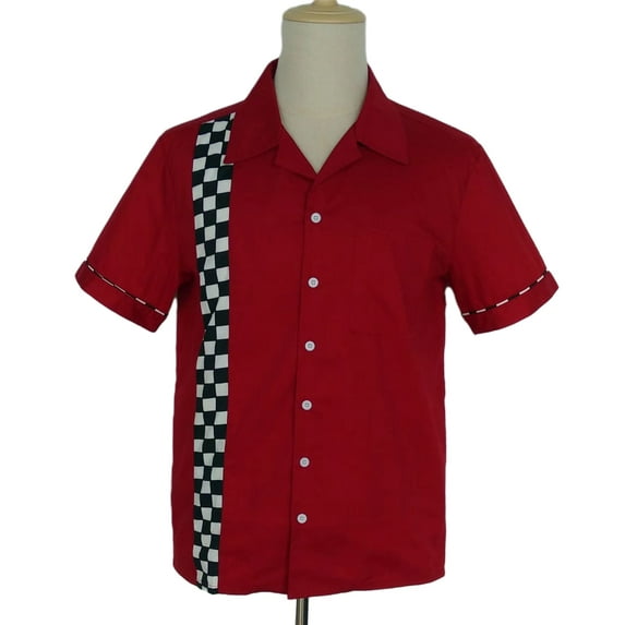 Men's Casual Panel Shirts Short Sleeve Shirt