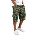 thumbnail image 1 of Men's Casual Pants Printed Drawstring Straight Pocket Workwear Shorts, 1 of 8