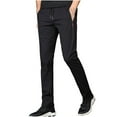 thumbnail image 1 of Men's Casual Pants Casual Daily Outdoor Beach Lightweight Breathable Pants Spring/Summer Pants for Men Black 3XL, 1 of 6