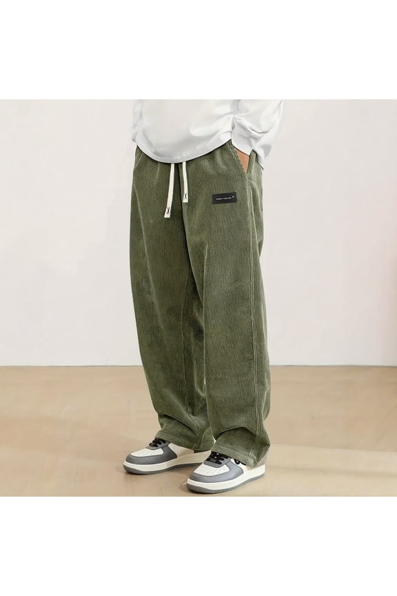 Men's Casual Pants, Comfortable Loose Fit Trousers for Daily Wear and Outdoor Activities, Durable Lightweight Breathable Fabric