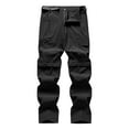 thumbnail image 1 of Men's Casual Pants Convertible to Shorts Summer Outdoor Loose Fit Stretch Breathable Silk Straight Comfortable Lightweight Travel Men's Dress Pants Relaxed Fit Loose Big and Tall, 1 of 5
